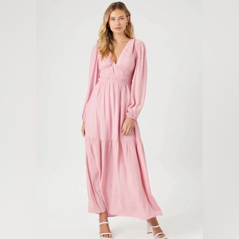 Elegant Pink Maxi Dress